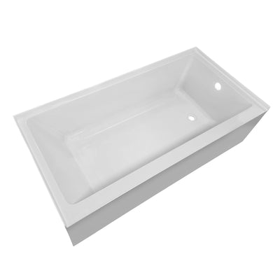 ALCOVE SOAKING BATHTUB WITH DRAIN HOLE OPTIONS