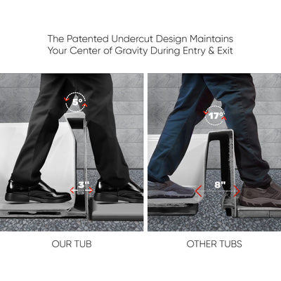 ALCOVE SOAKING BATHTUB WITH DRAIN HOLE OPTIONS
