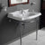 35" Large Rectangular Wall Mount Console Sink with Front Towel Bar