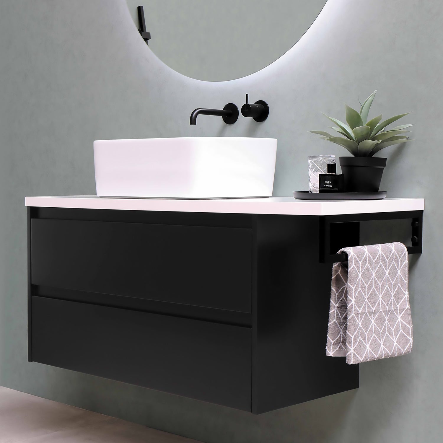 22" Rectangular Above Mount Basin