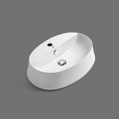 17" & 24" Above Mount/ Vessel Lavatory Basin With Single Faucet Drilling And Overflow
