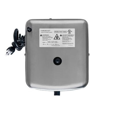 Stainless steel under-counter heating tank for Whitehaus instant hot water dispensers