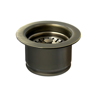 3-1/2" Waste Disposer Trim with Matching Basket Strainer for Deep Fireclay Sinks