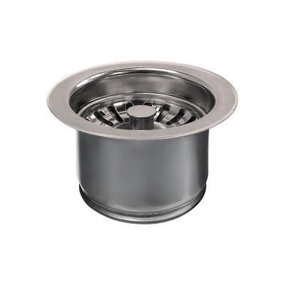 3-1/2" Waste Disposer Trim with Matching Basket Strainer for Deep Fireclay Sinks