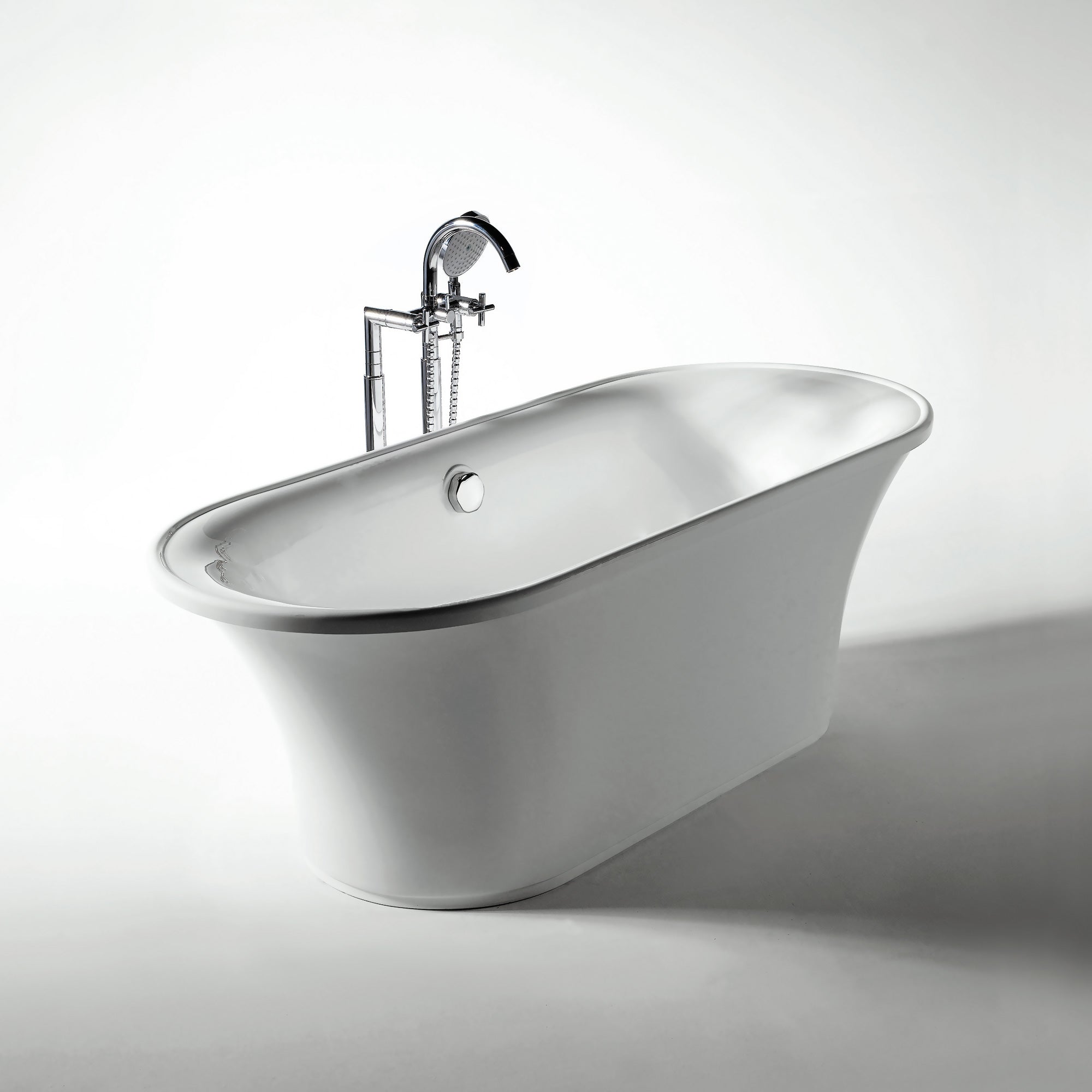 Oval Double Ended Freestanding Lucite Acrylic Bathtub