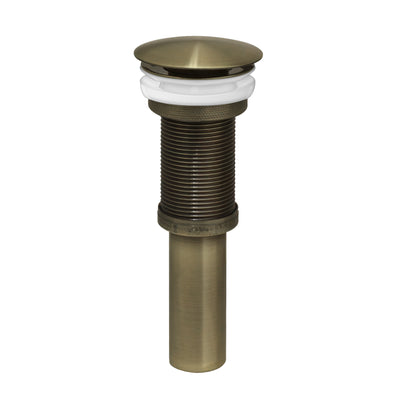 Pop-up Mushroom Drain with No Overflow – For 1-3/4" Openings