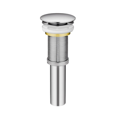 Pop-up Mushroom Drain with No Overflow – For 1-3/4" Openings