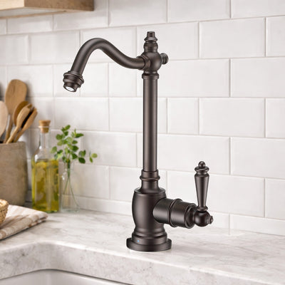 Point of Use Cold Water Drinking Faucet With Traditional Swivel Spout