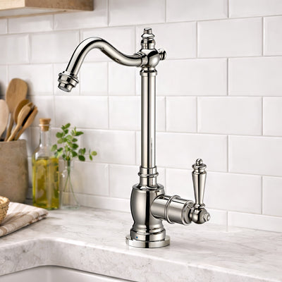 Point of Use Cold Water Drinking Faucet With Traditional Swivel Spout