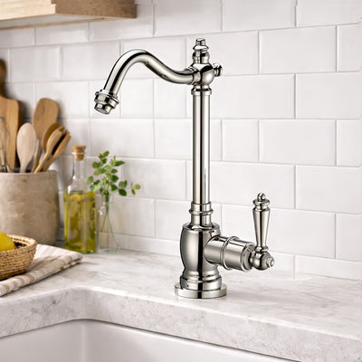 Point of Use Cold Water Drinking Faucet With Traditional Swivel Spout