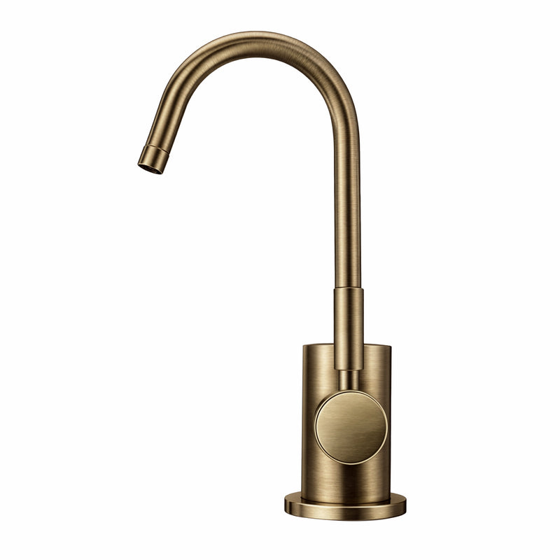 Point of Use Cold Water Drinking Faucet with Gooseneck Swivel Spout