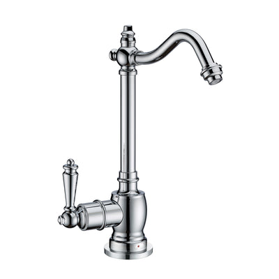 Point of Use Instant Hot Water Drinking Faucet with Traditional Swivel Spout