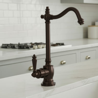 Point of Use Instant Hot Water Drinking Faucet with Traditional Swivel Spout