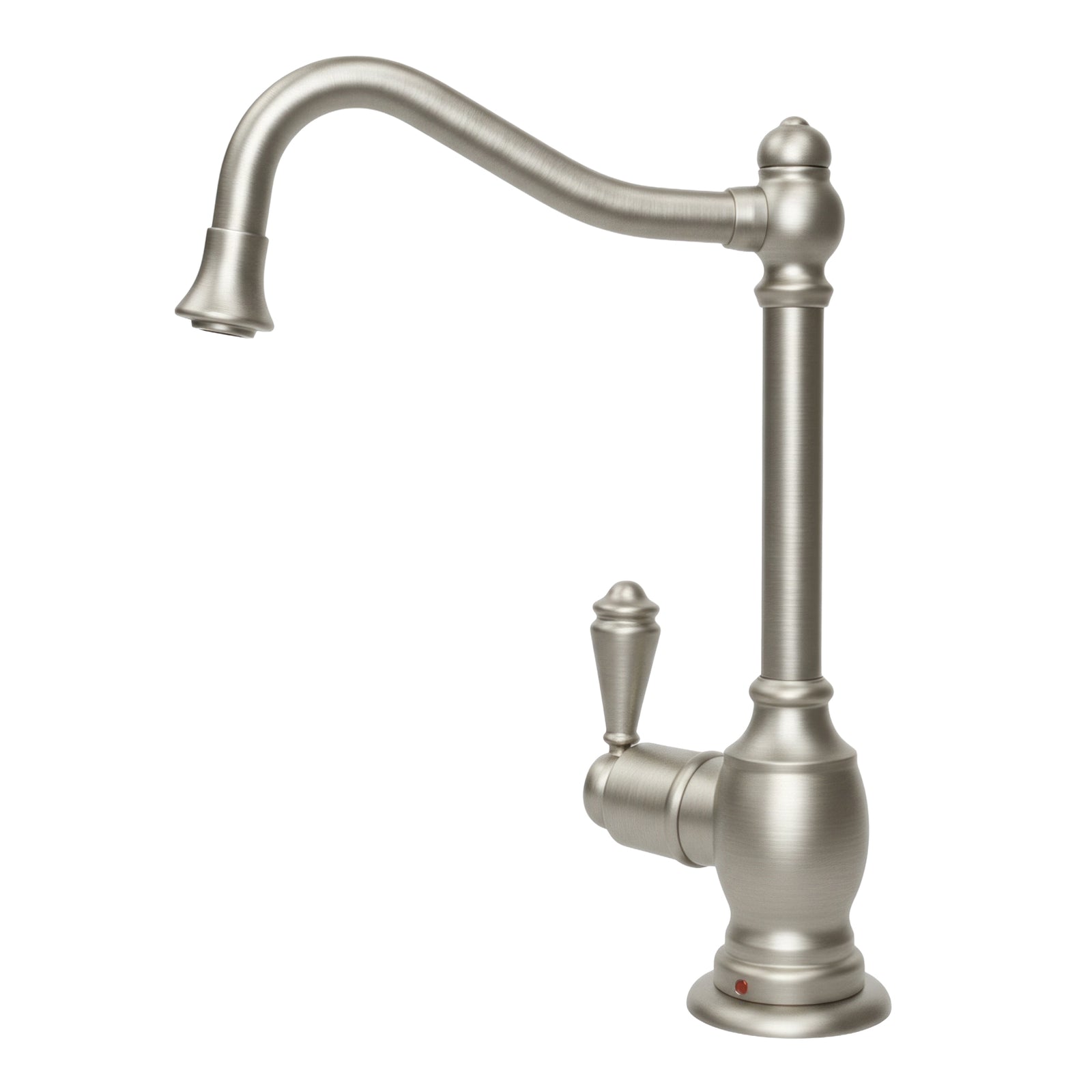 Point of Use Instant Hot Water Faucet with Traditional Spout and Self Closing Handle