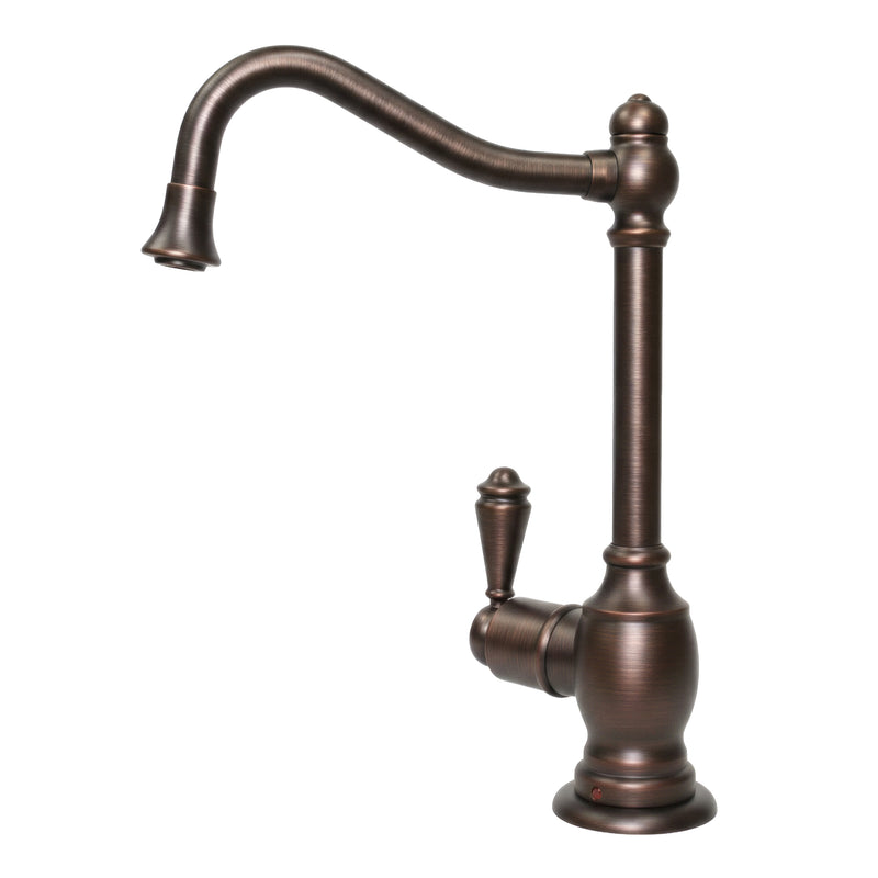 Point of Use Instant Hot Water Faucet with Traditional Spout and Self Closing Handle
