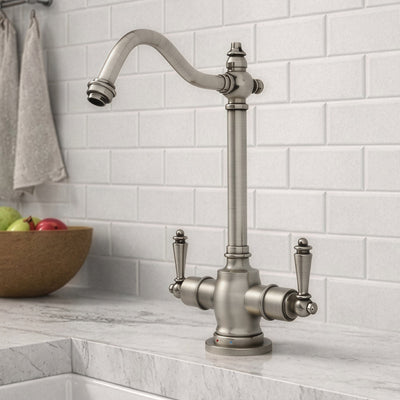Point of Use Instant Hot/Cold Water Drinking Faucet with Traditional Swivel Spout