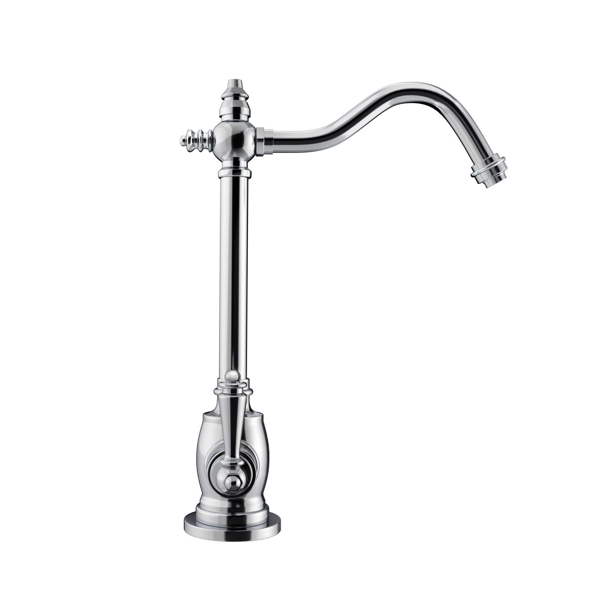 Point of Use Instant Hot/Cold Water Drinking Faucet with Traditional Swivel Spout