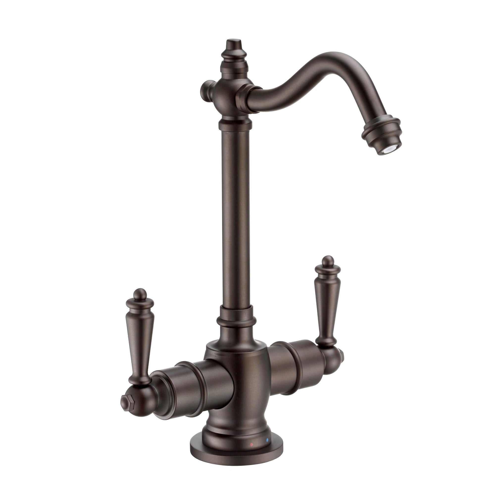 Point of Use Instant Hot/Cold Water Drinking Faucet with Traditional Swivel Spout
