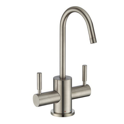 Point of Use Instant Hot/Cold Water Drinking Faucet with Gooseneck Swivel Spout