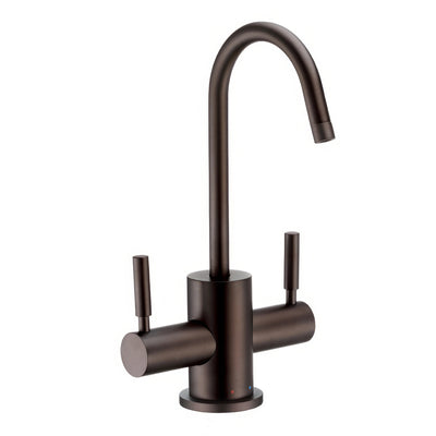 Point of Use Instant Hot/Cold Water Drinking Faucet with Gooseneck Swivel Spout