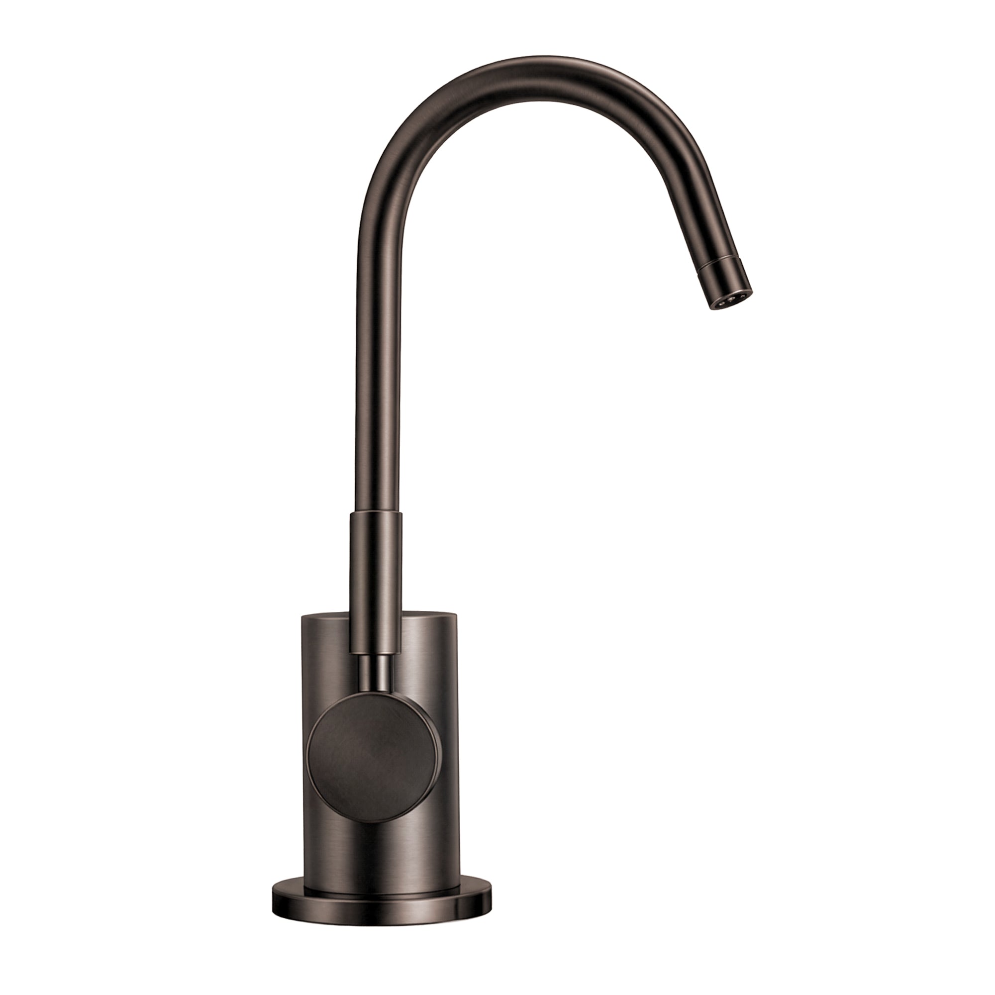 Point of Use Instant Hot/Cold Water Drinking Faucet with Gooseneck Swivel Spout