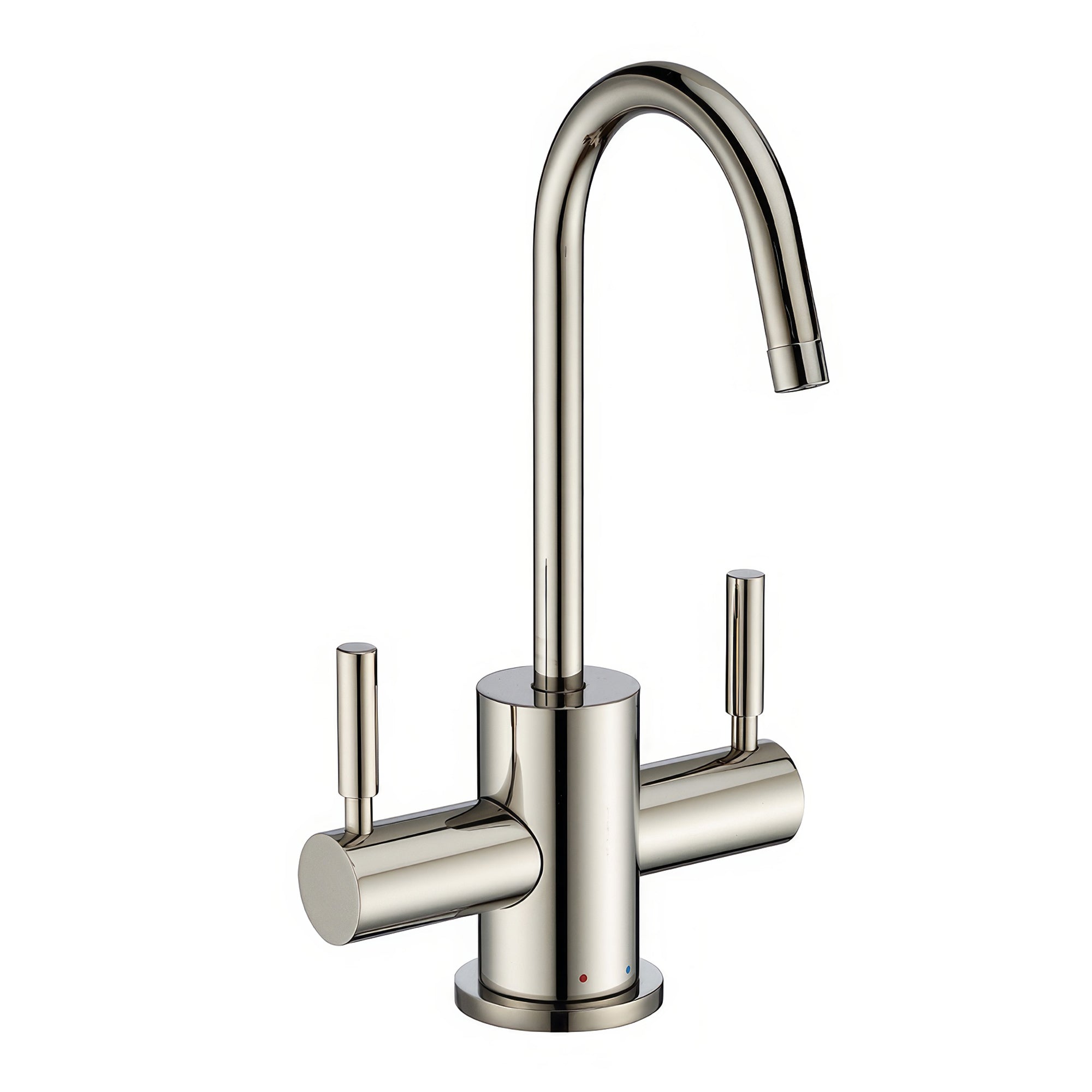 Point of Use Instant Hot/Cold Water Drinking Faucet with Gooseneck Swivel Spout