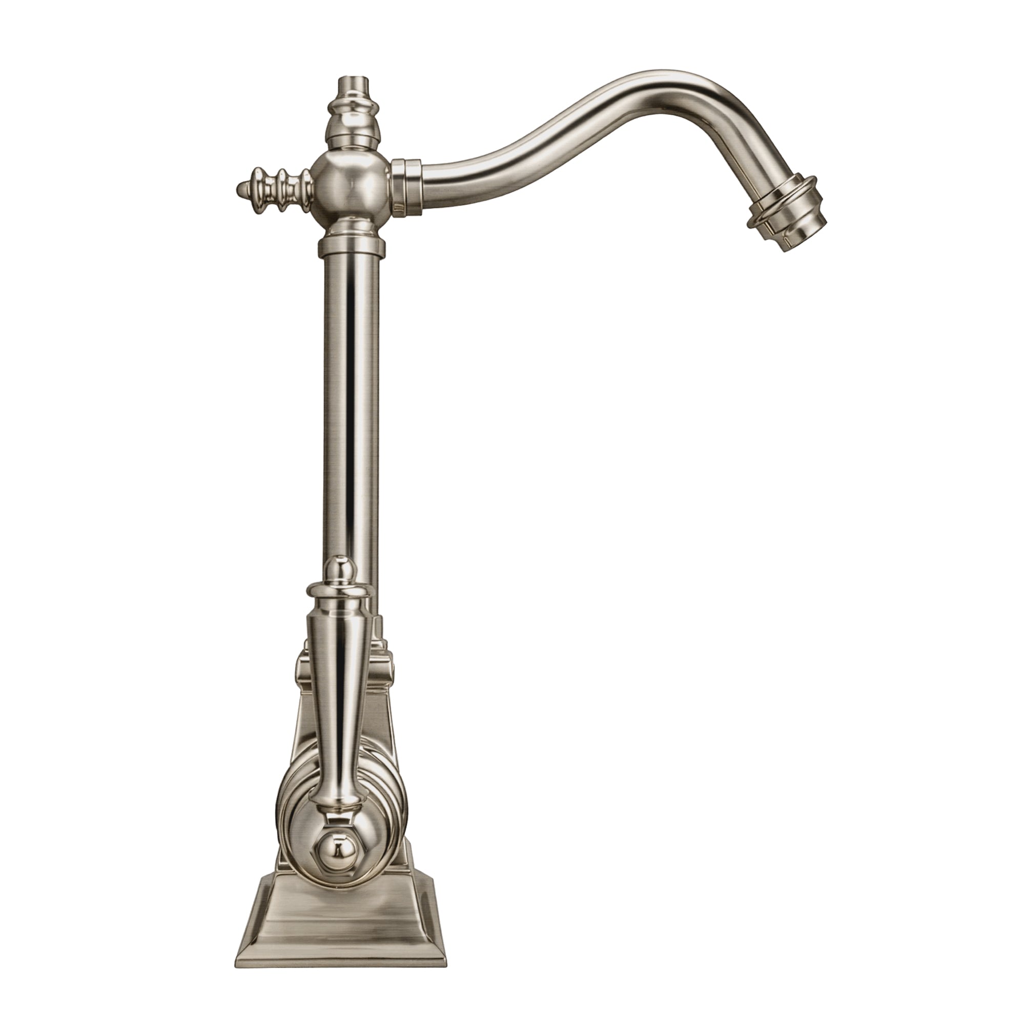 Point of Use Instant Hot/Cold Water Drinking Faucet with Traditional Swivel Spout