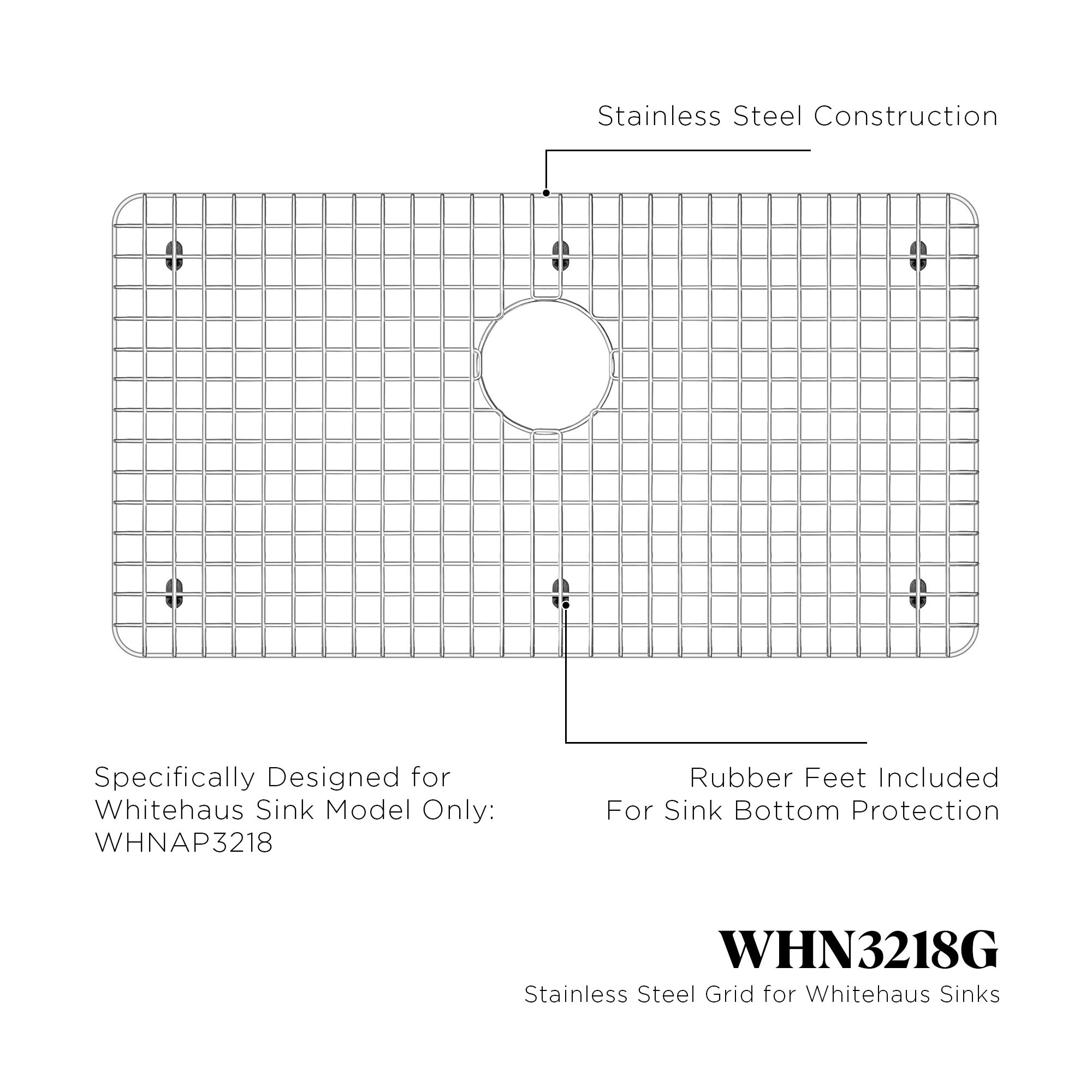 Stainless Steel Kitchen Sink Grid For Sink Model WHNAP3218