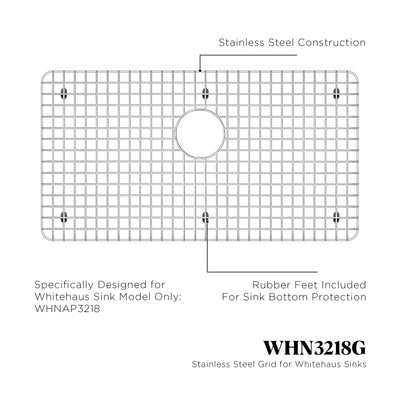 Stainless Steel Kitchen Sink Grid For Sink Model WHNAP3218