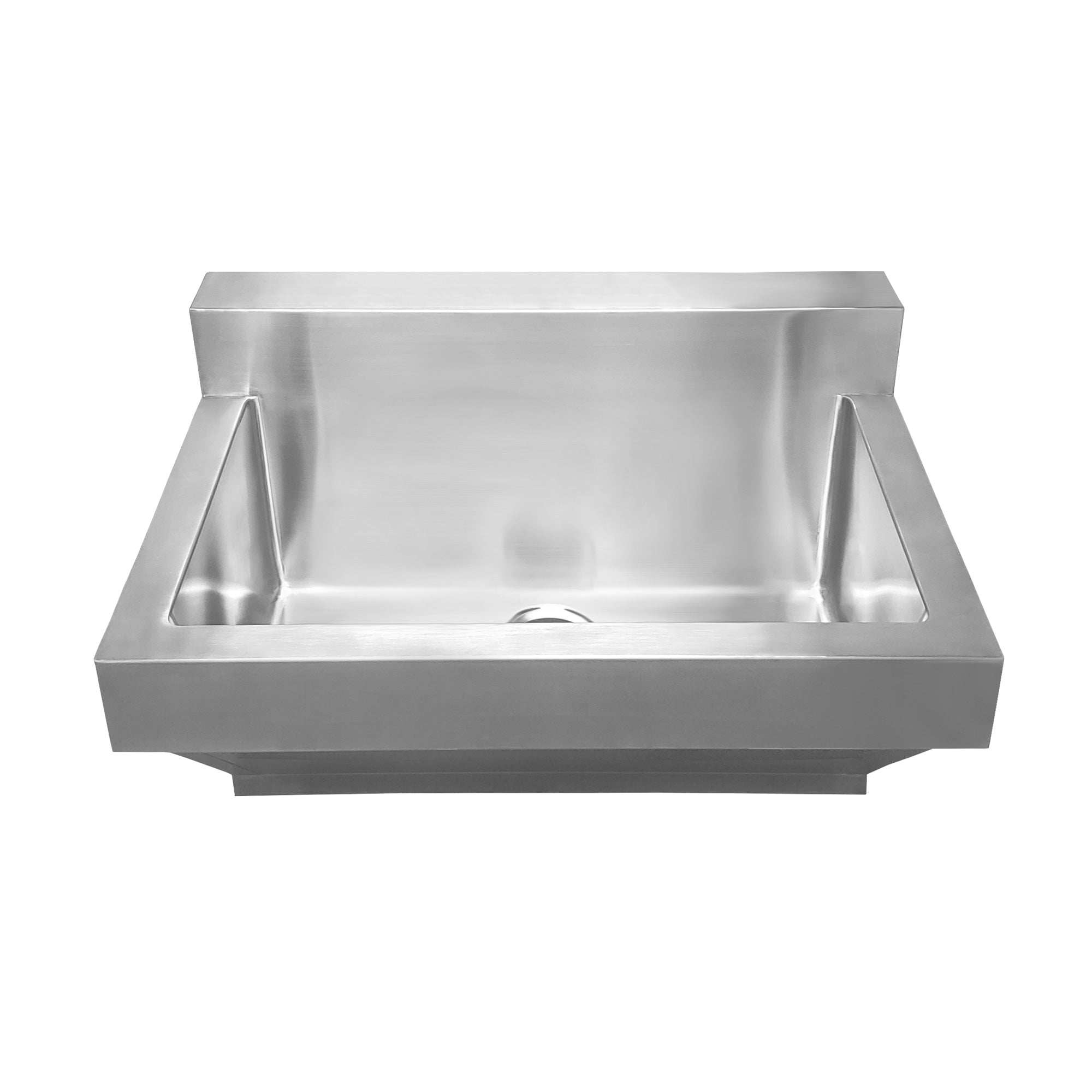 30" stainless steel commercial single bowl wall mount utility sink