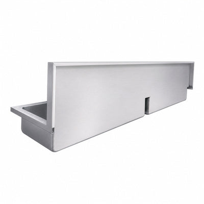 Brushed stainless steel double bowl wall mount utility sink