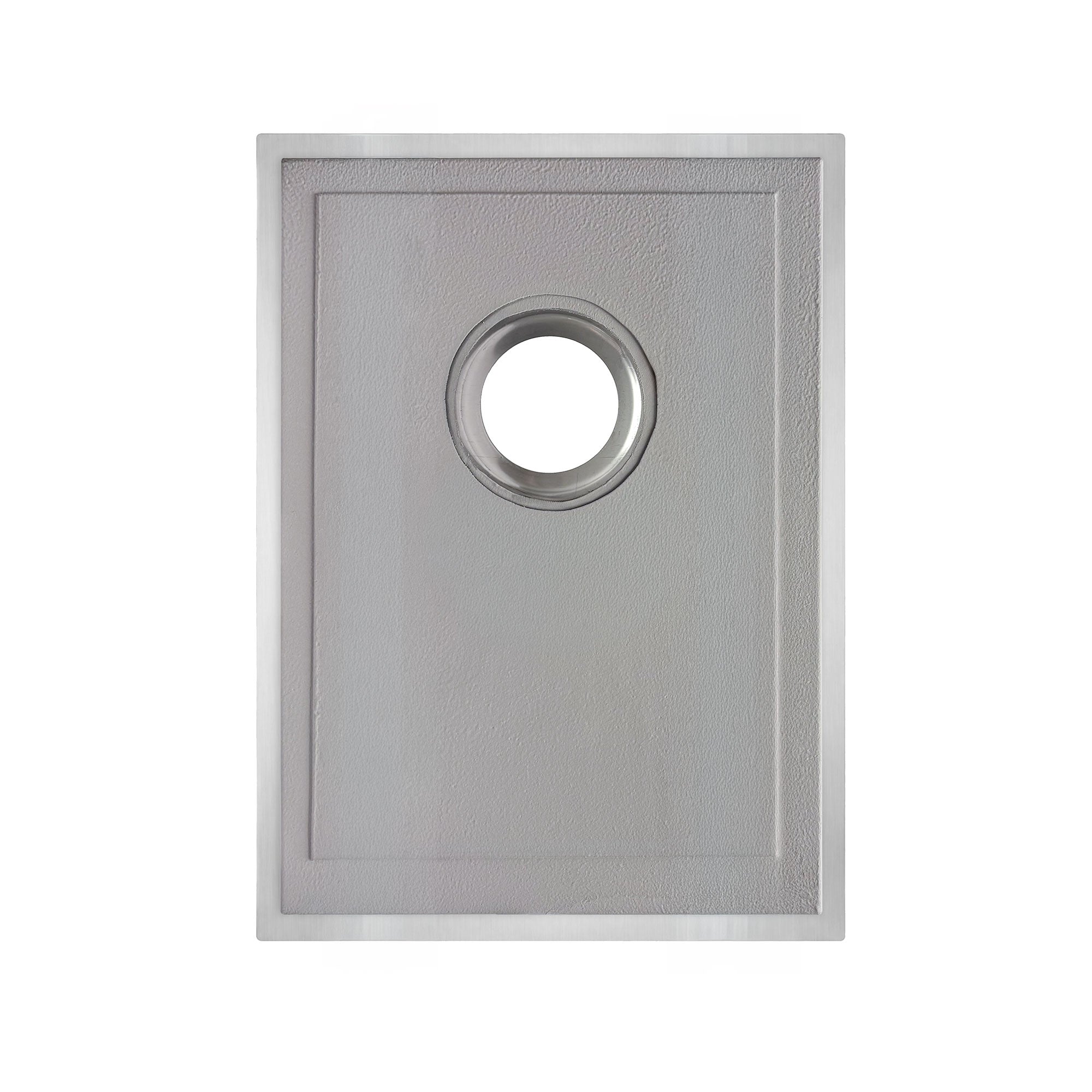 Brushed stainless steel commercial single bowl undermount sink