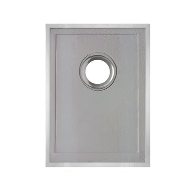 Brushed stainless steel commercial single bowl undermount sink