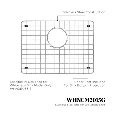 Stainless steel kitchen sink grid for sink model WHNCM2015