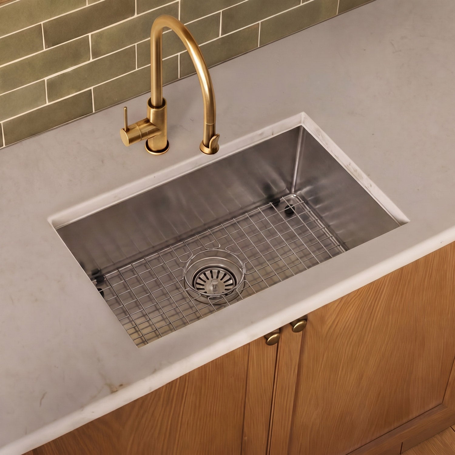 Stainless steel kitchen sink grid for sink model WHNCM2015