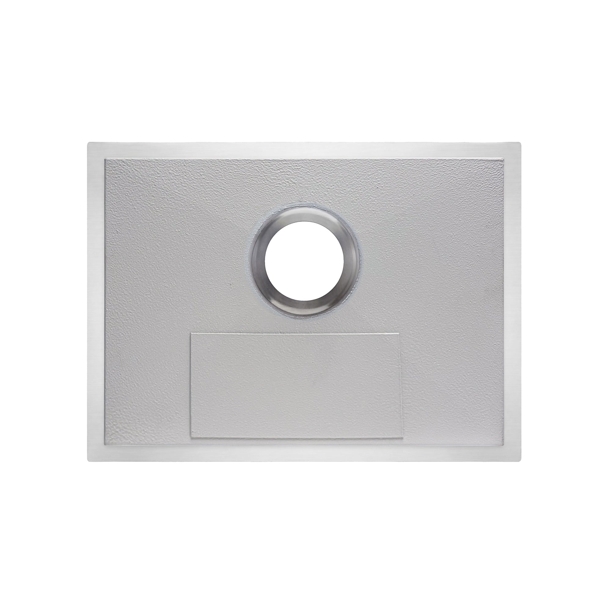 Brushed stainless steel commercial single bowl undermount sink