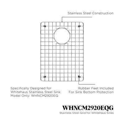 Stainless steel sink grid for sink model WHNCM2920EQ