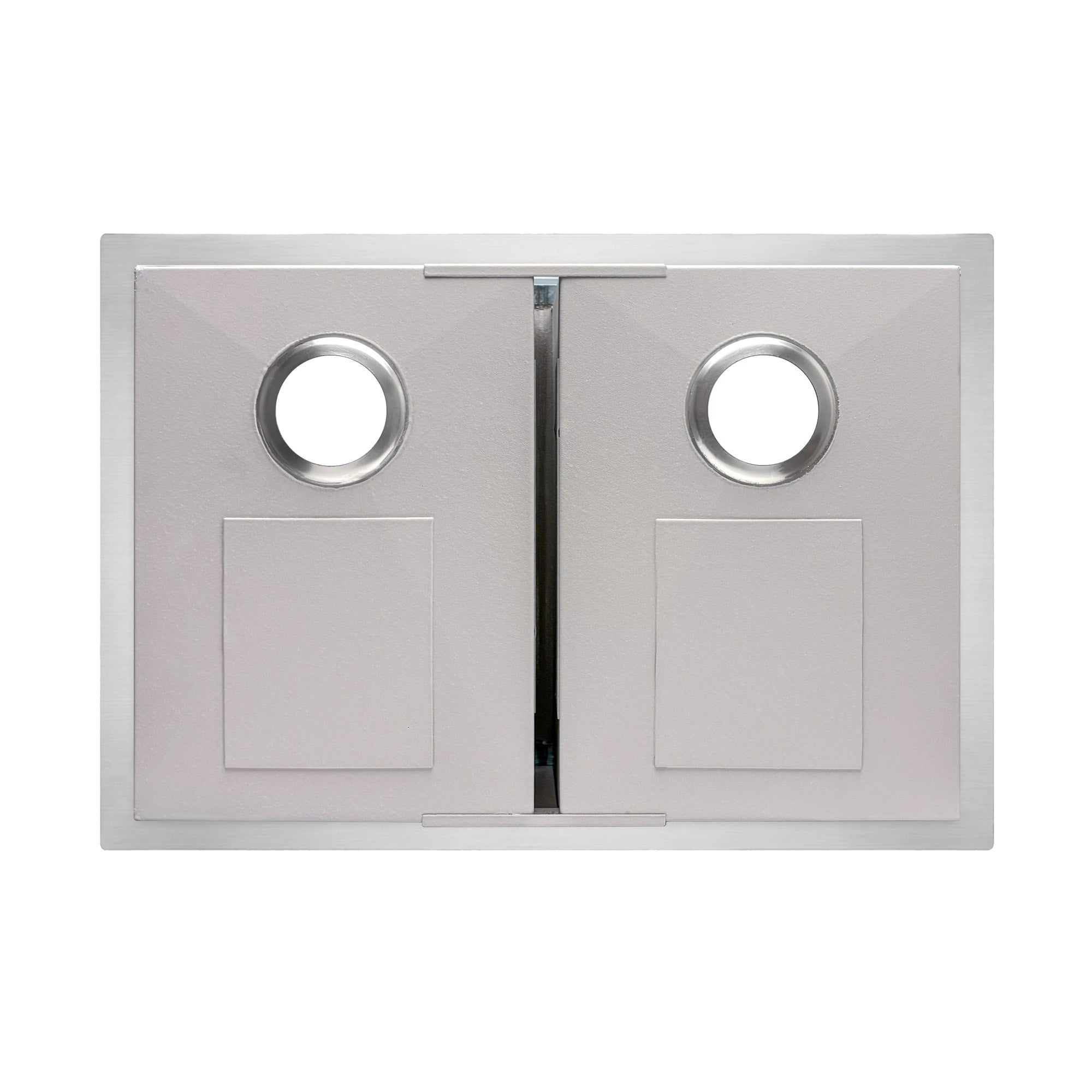Brushed stainless steel commercial double bowl undermount kitchen sink