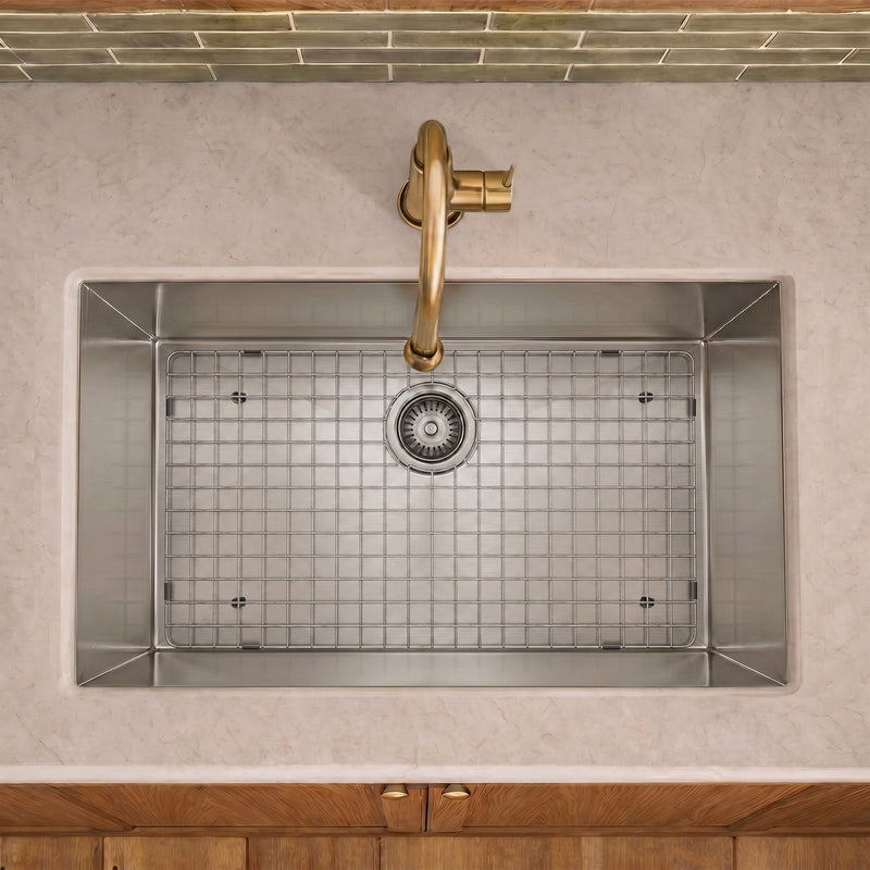 Stainless steel kitchen sink grid for sink model WHNCM3219