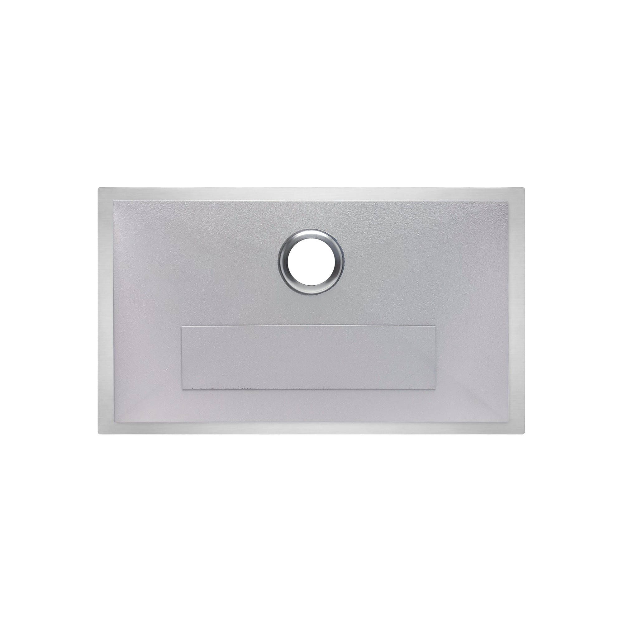 Brushed stainless steel commercial single bowl undermount sink
