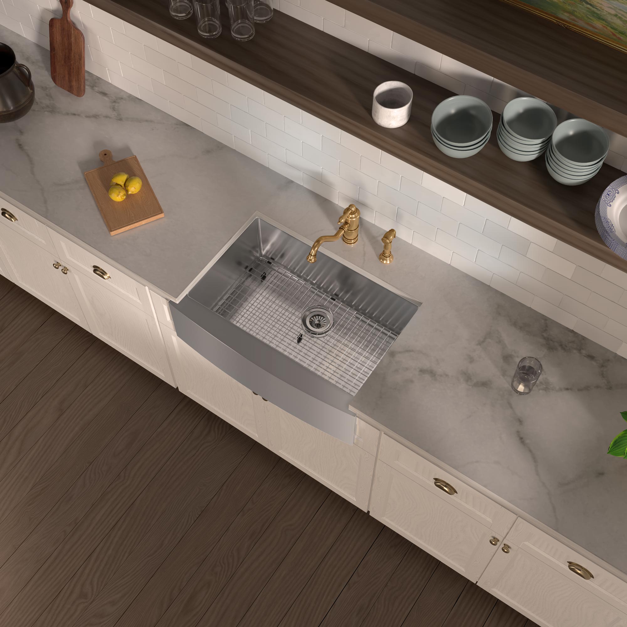 Stainless steel kitchen sink grid for model WHNCMAP3021