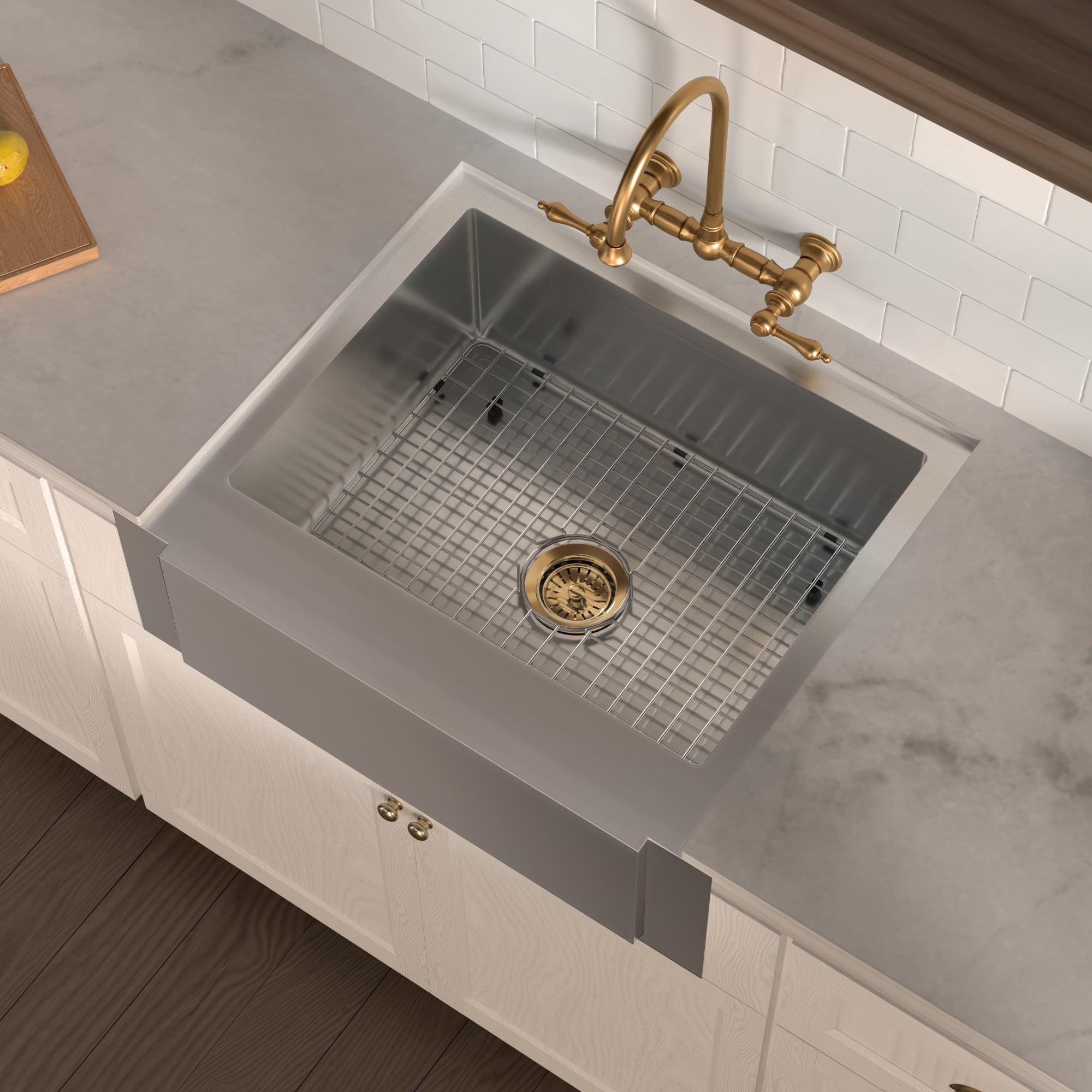 Stainless steel kitchen sink grid for sink model WHNCMAP3026