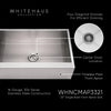 33" Brushed stainless steel commercial single bowl front apron sink