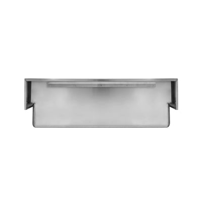 Brushed stainless steel commercial single bowl wall mount utility sink