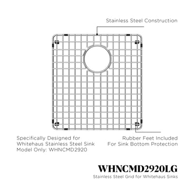 Stainless steel kitchen sink grid for model WHNCMD2920