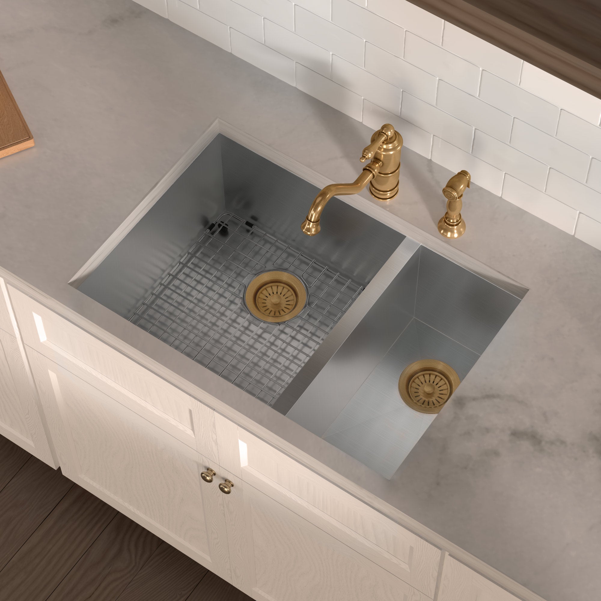 Stainless steel kitchen sink grid for model WHNCMD2920
