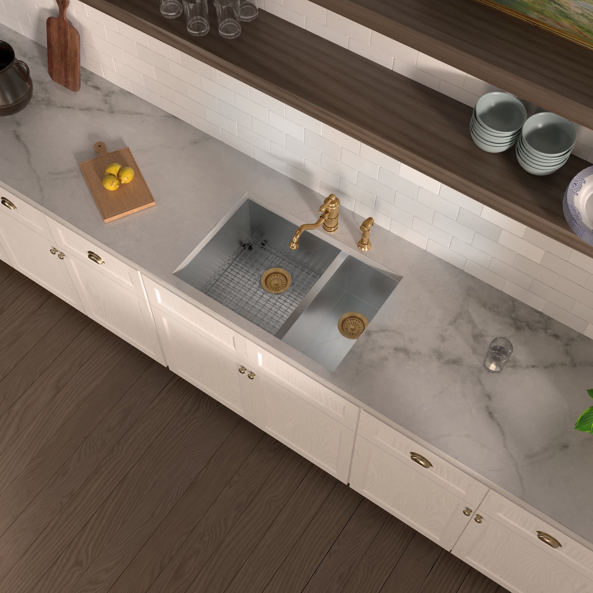 Stainless steel kitchen sink grid for model WHNCMD2920