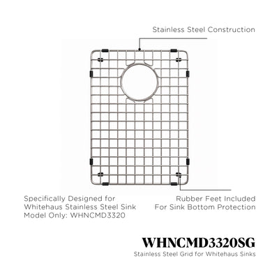 Stainless steel kitchen sink grid for model WHNCMD3320