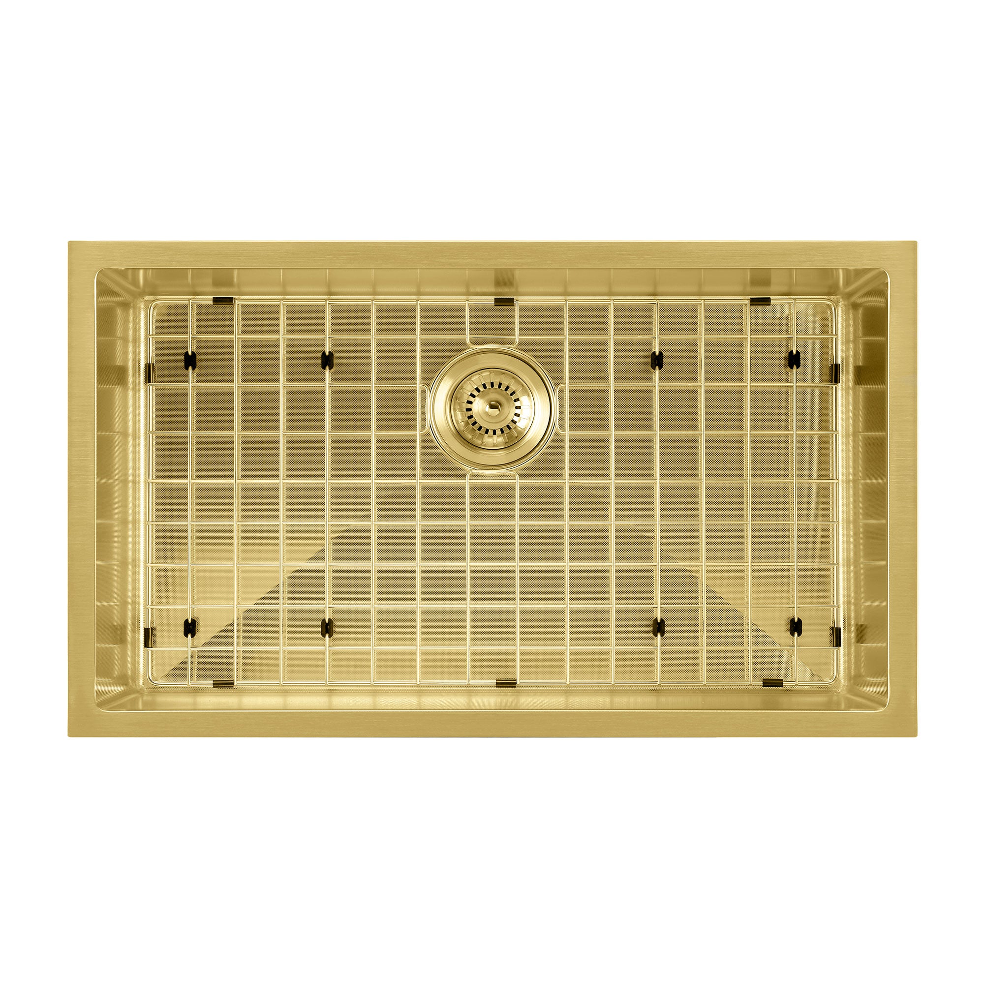 Undermount/Drop-In Single Bowl Stainless Steel Kitchen Sink Set: 16 Gauge, Linen Textured Inner Bowl