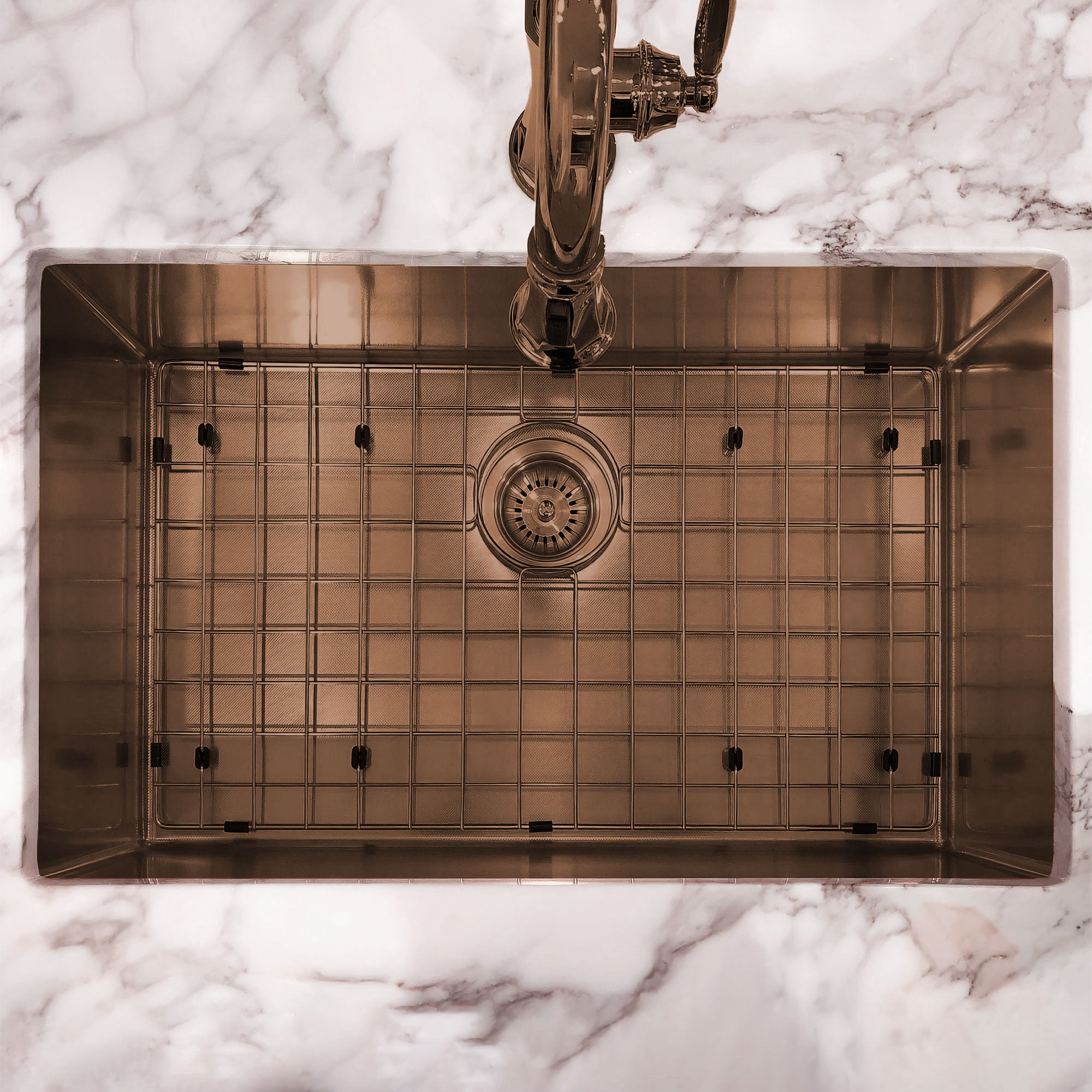 Undermount/Drop-In Single Bowl Stainless Steel Kitchen Sink Set: 16 Gauge, Linen Textured Inner Bowl